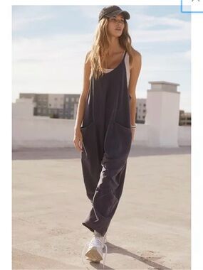 FP Movement by Free People Gray Hot Shot Jumpsuit Size XS